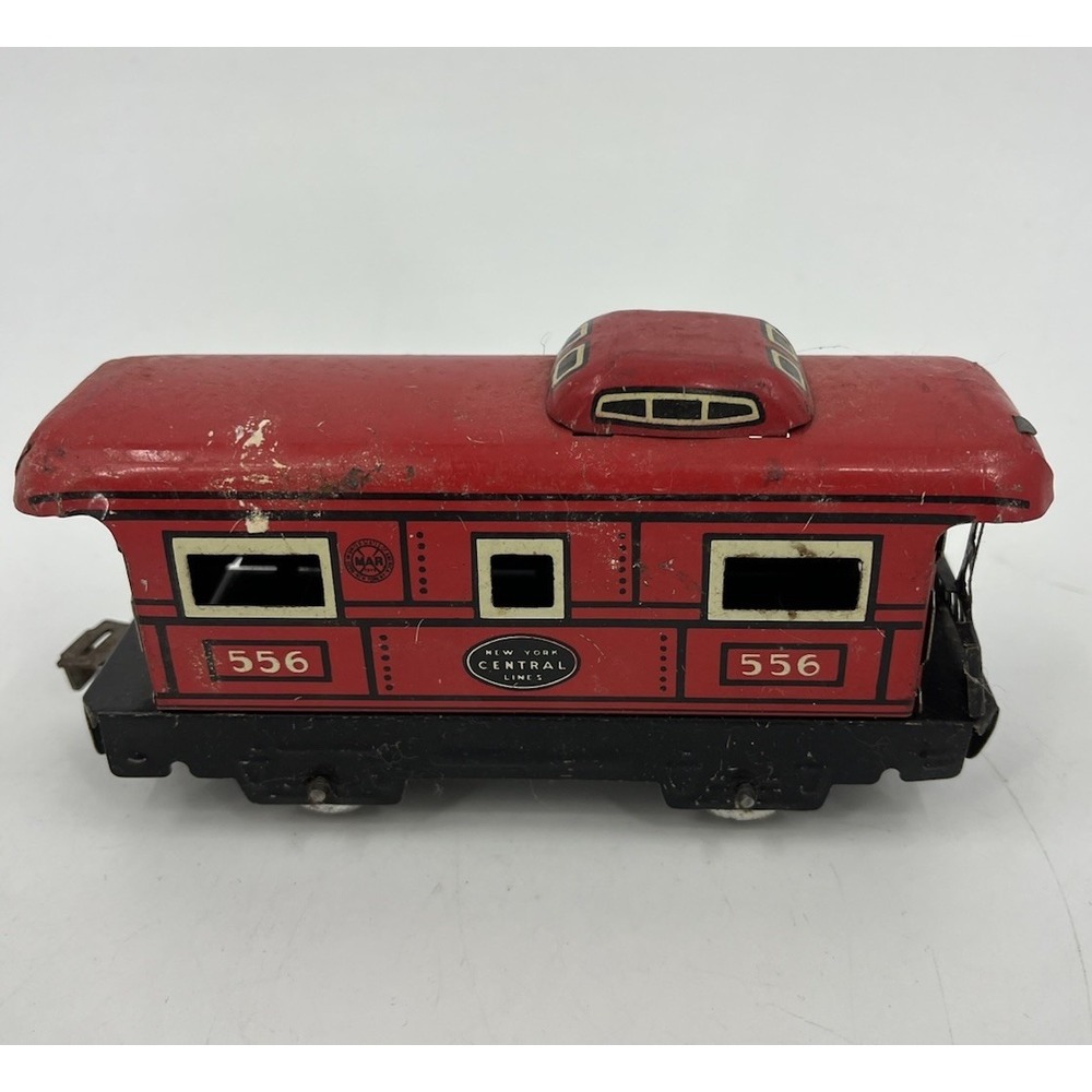 Vintage Marx O Gauge New York Central Tin Caboose 556 Model Railroad Car